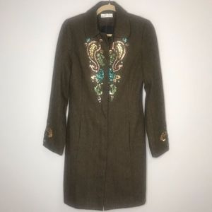 OXMO Sequin embellished coat | S